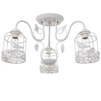 Люстра потолочная трехрожковая 220В Е27 Белый картинка 